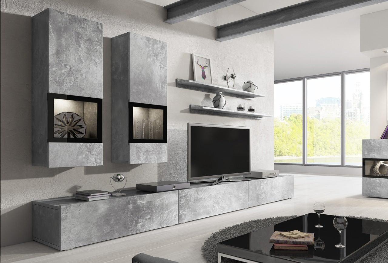 Wall Unit BAROS bright concrete