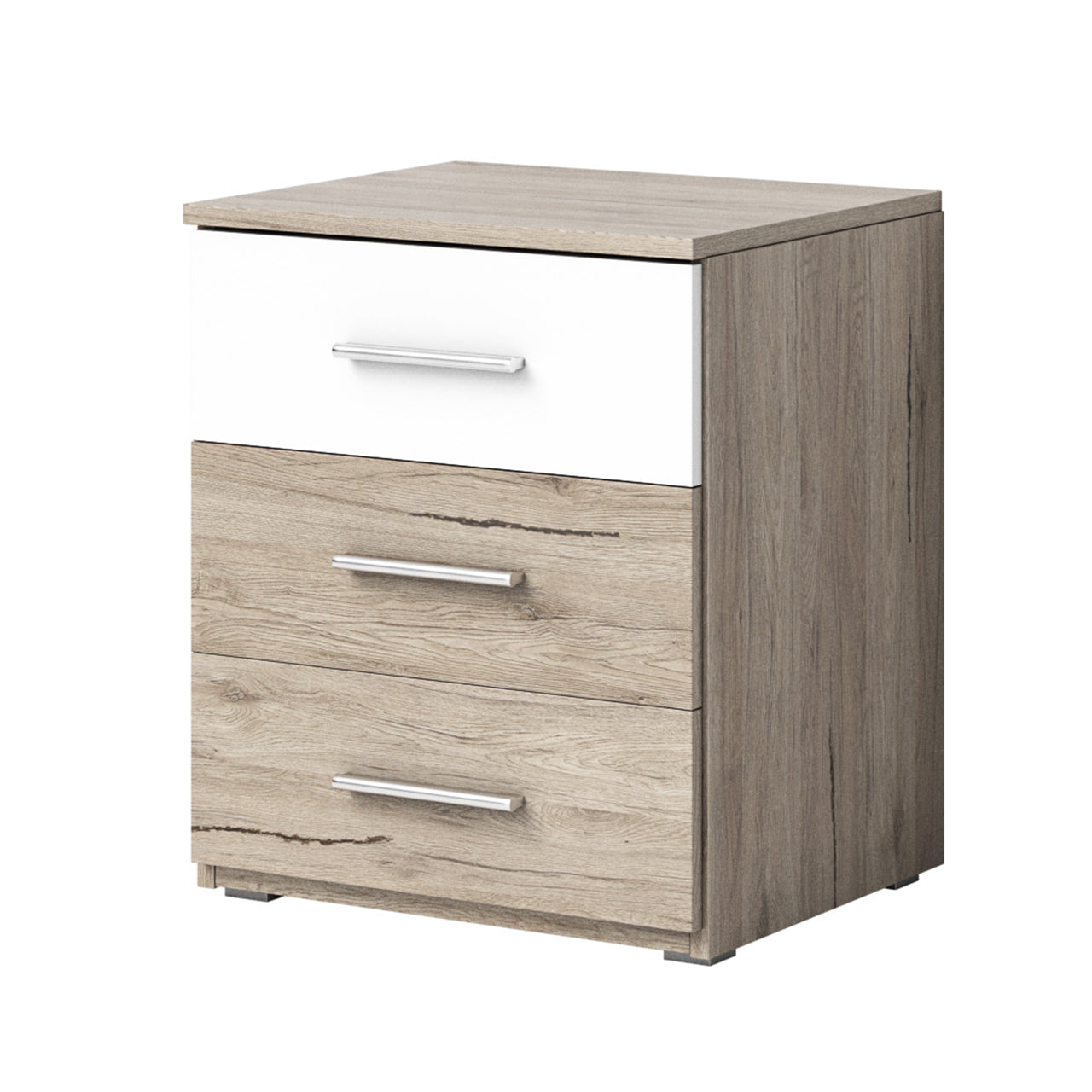 Bedside table BETA BE22 san remo oak light / white