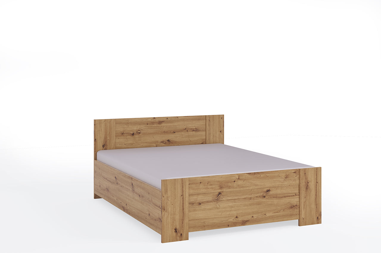 BO2 Bed 160 BONO artisan oak with bedding container