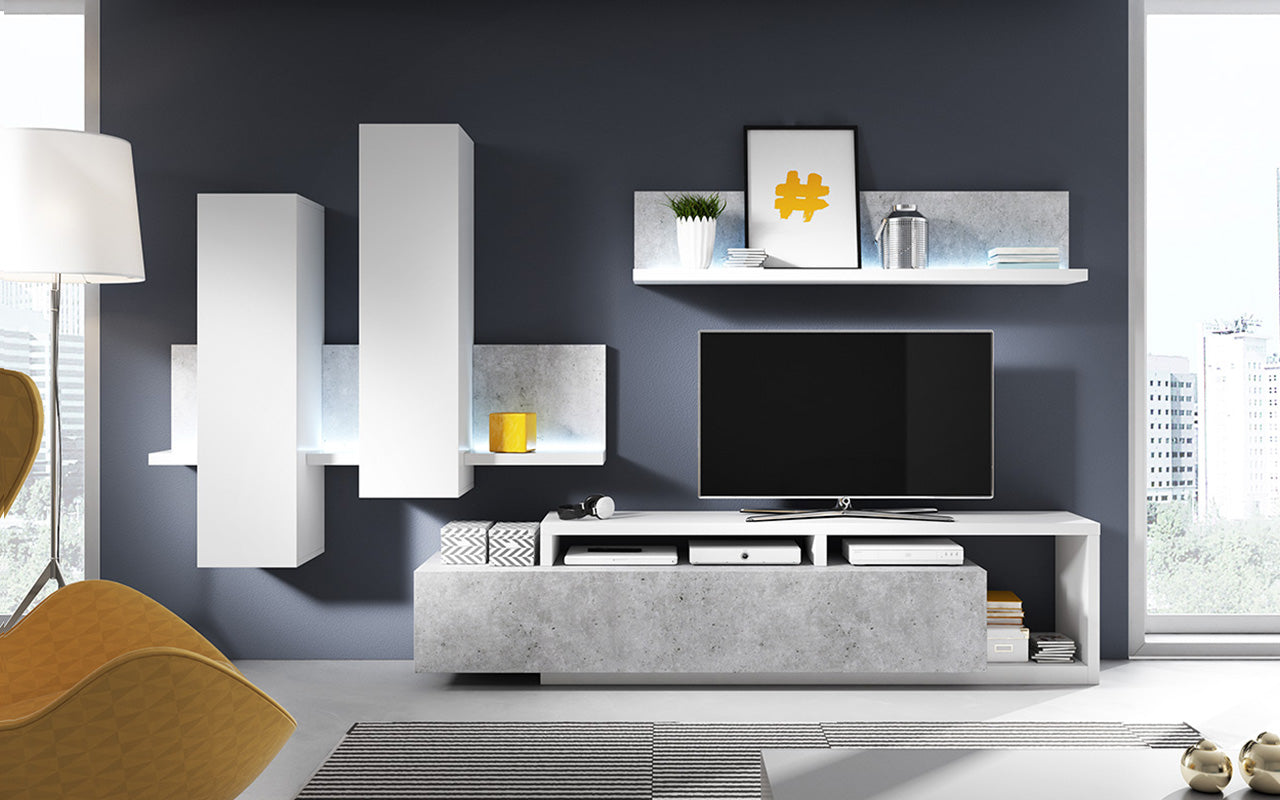 Wall Unit BOTA White / Colorado concrete