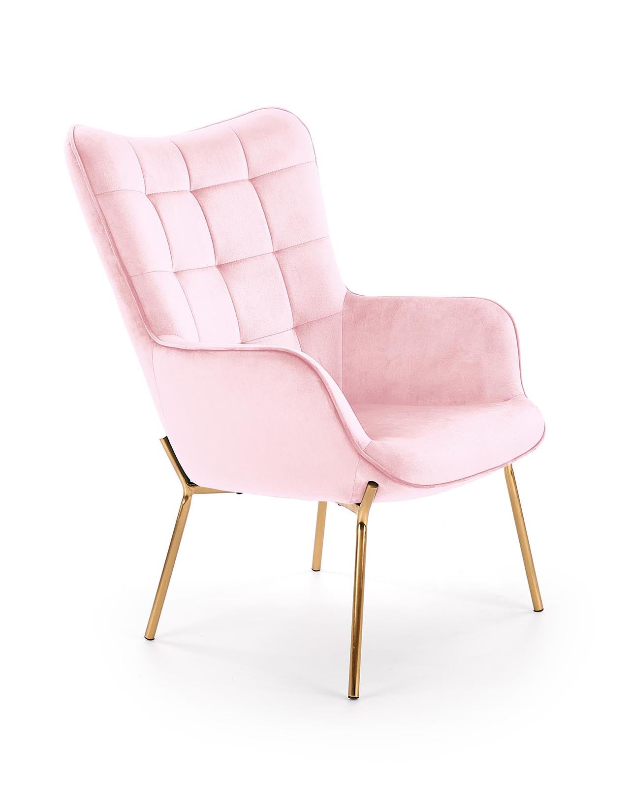 Armchair CASTEL 2 light pink