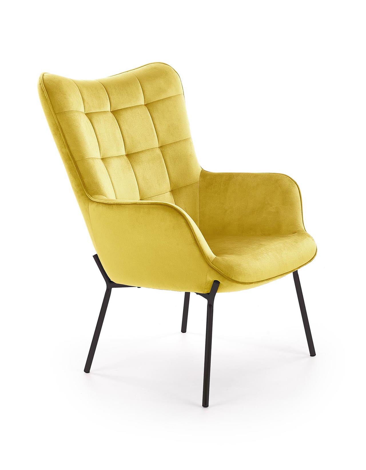 Armchair CASTEL mustard yellow