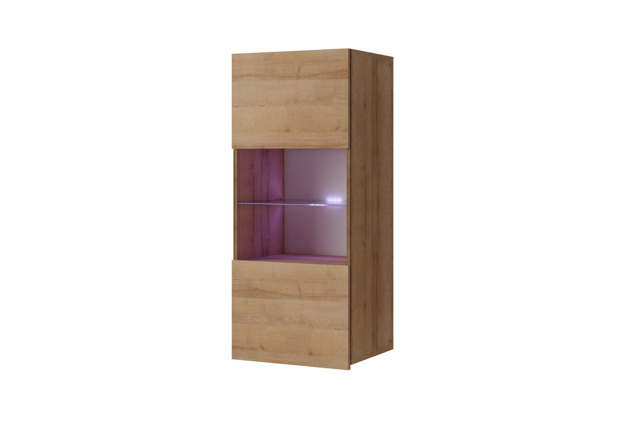 CL2 Wall Display Cabinet CALABRIA Golden Oak/Golden Oak