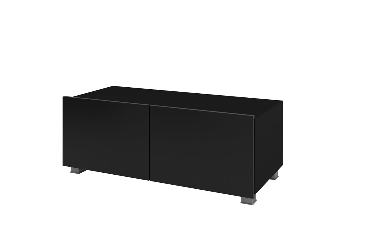 CL3 Modern TV Cabinet 100 CALABRIA Black/Black Gloss