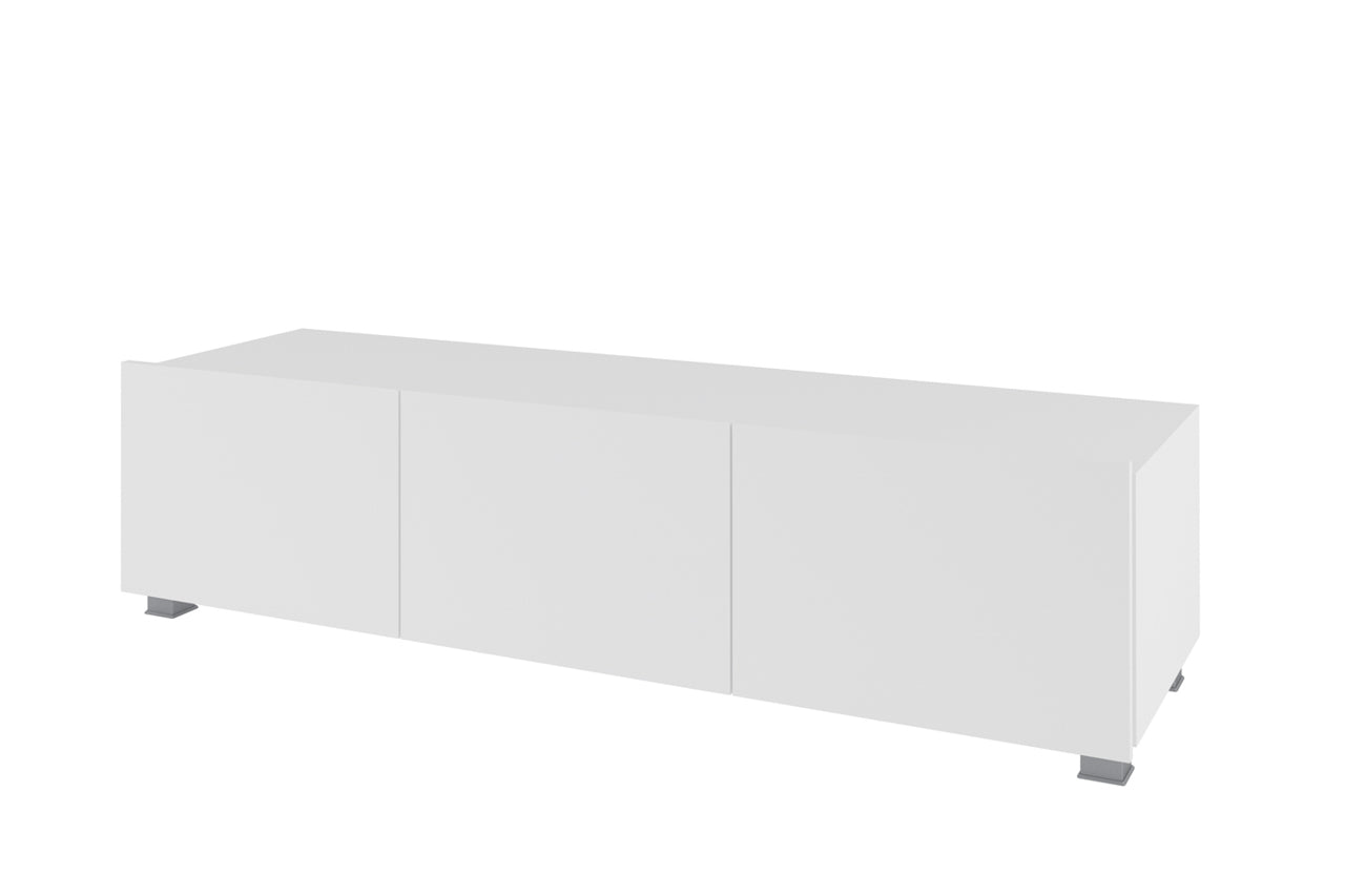 CL4 Modern TV Cabinet 150 CALABRIA White/White Gloss