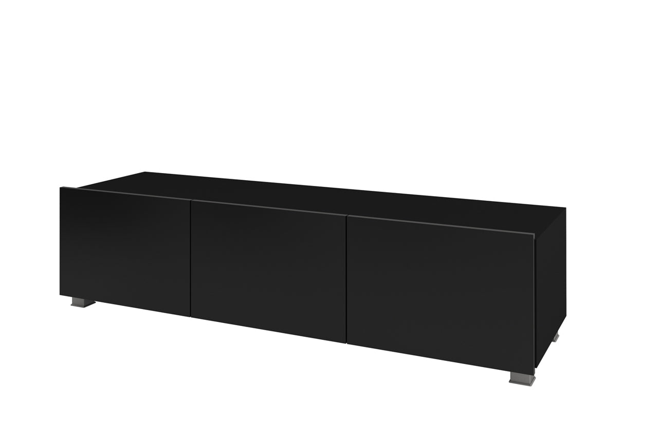 CL4 Modern TV Cabinet 150 CALABRIA Black/Black Gloss