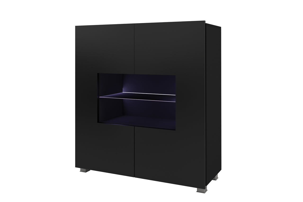 CL5 Chest of Drawers CALABRIA Black/Black Gloss