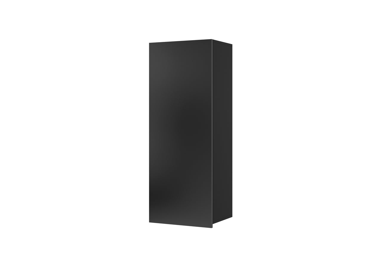 CL8 Wall Cabinet vertical CALABRIA Black/Black Gloss