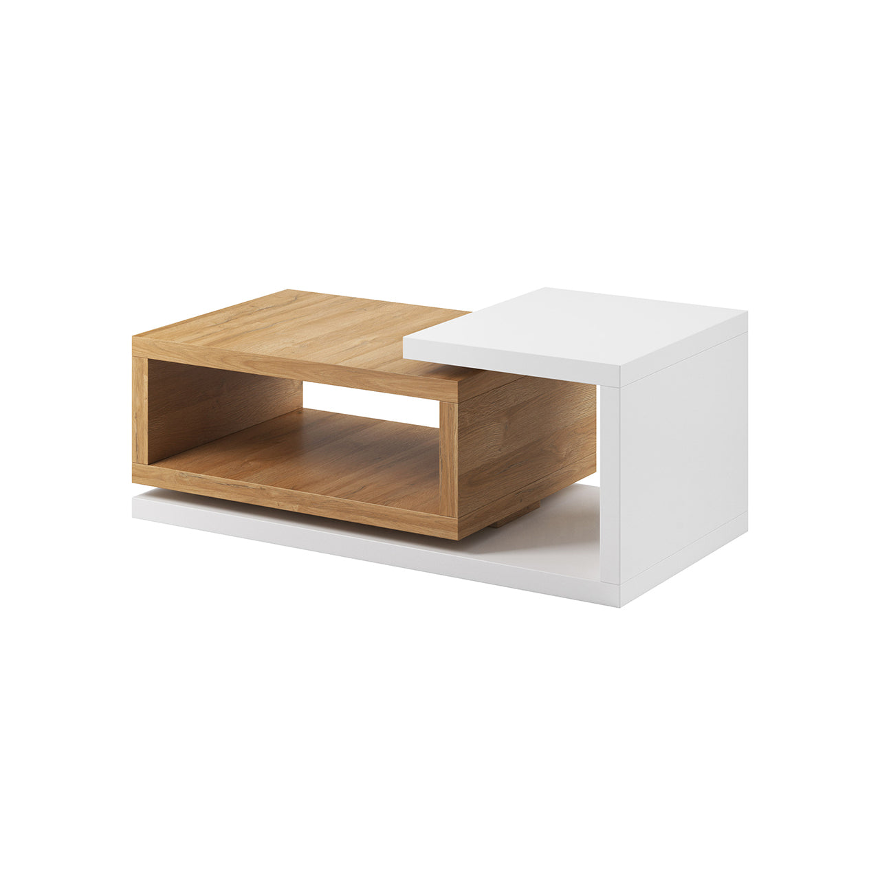 Coffe Table BT97 BOTA White / White + Grandson Oak