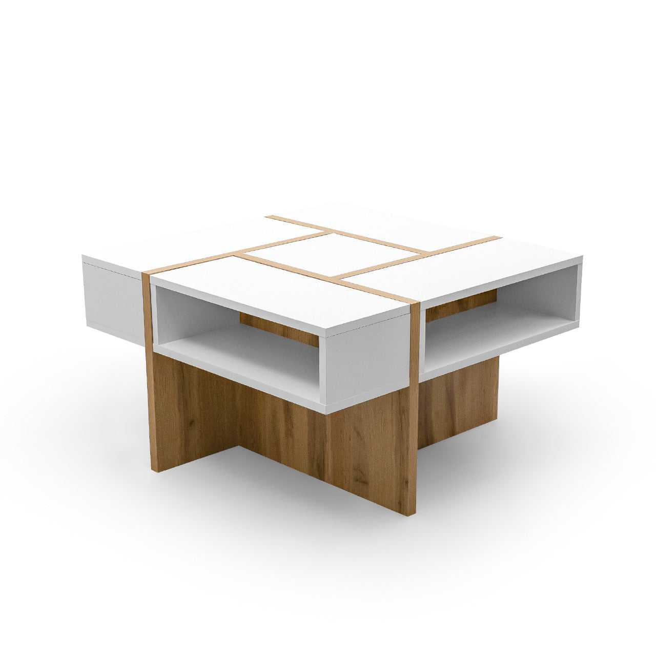 Coffee table DENSO wotan oak / white