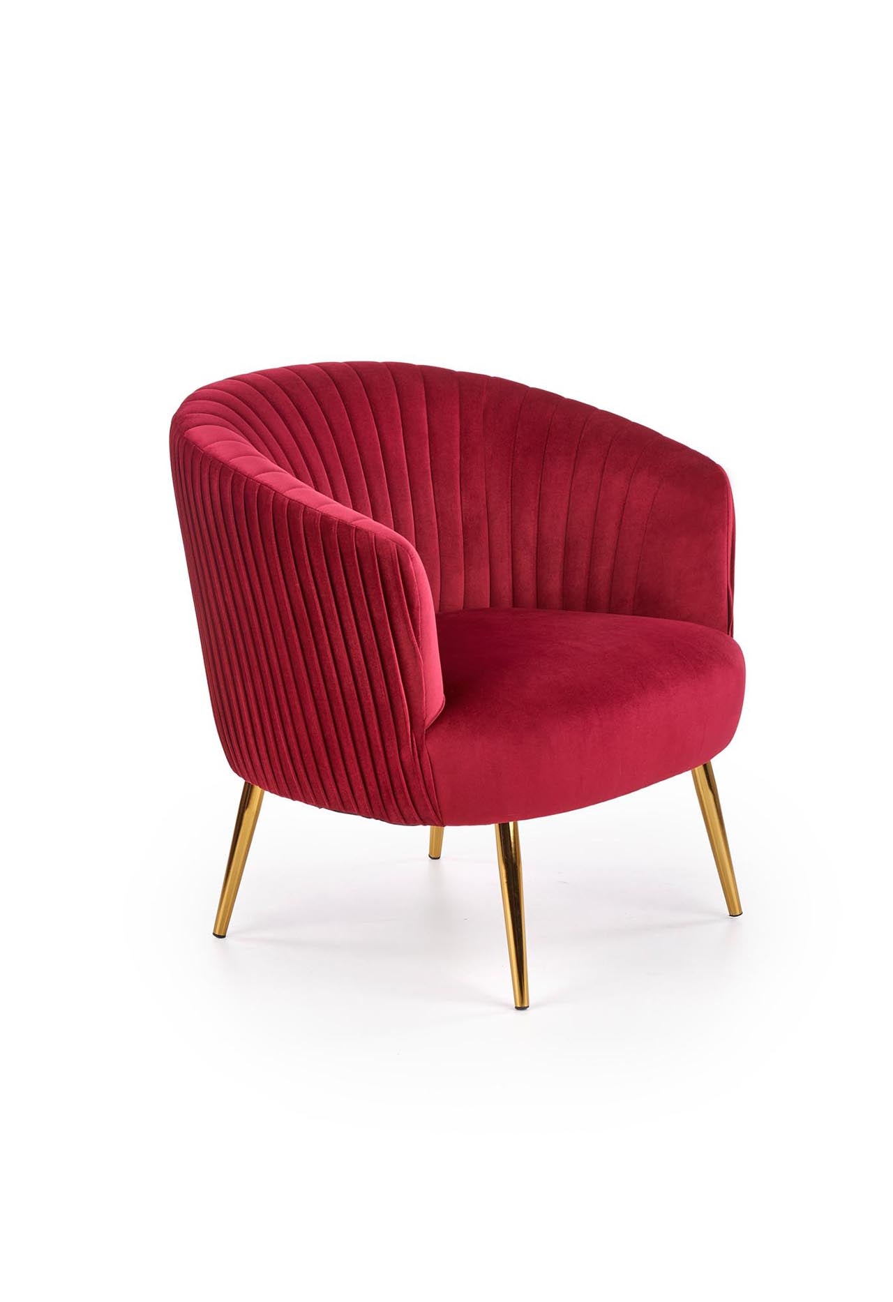 Armchair CROWN dark red