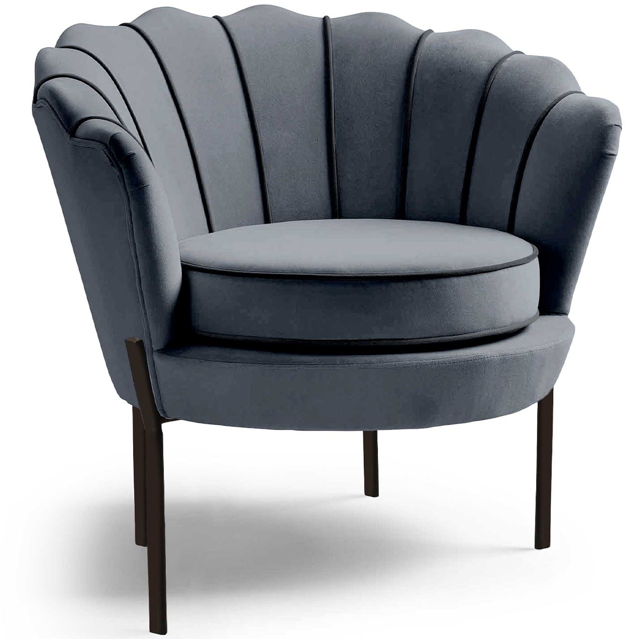 Armchair ANGELO grey / black