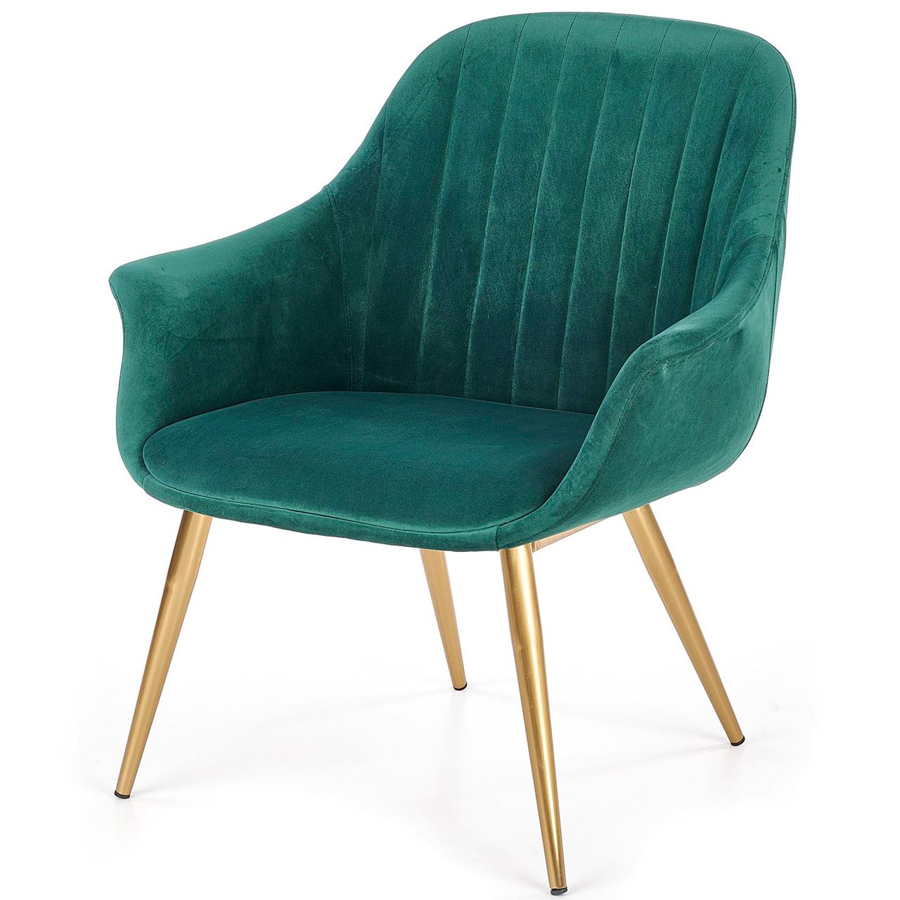 Armchair ELEGANCE 2 dark green / golden