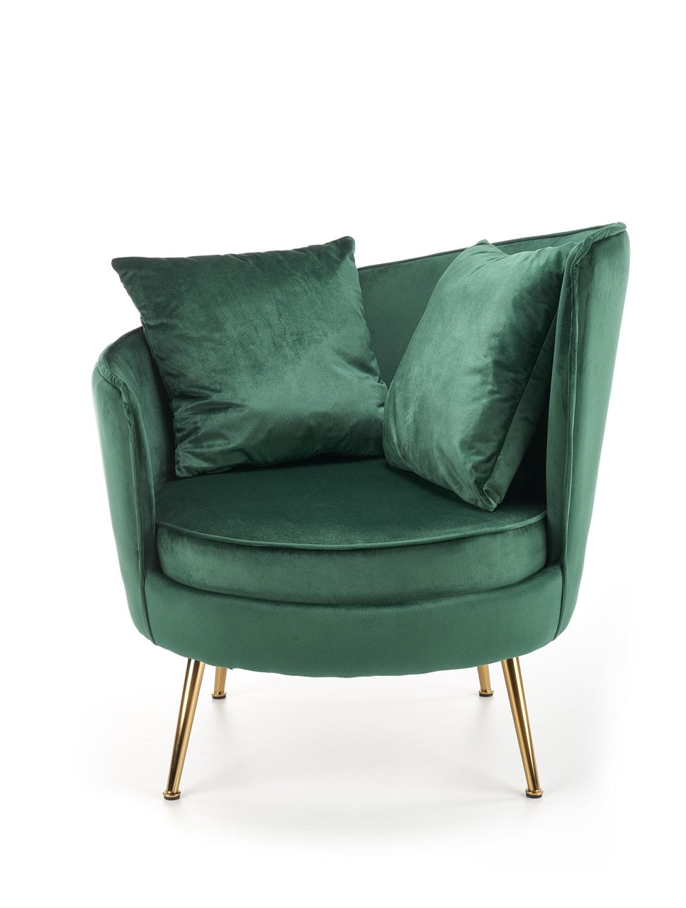 Armchair ALMOND dark green