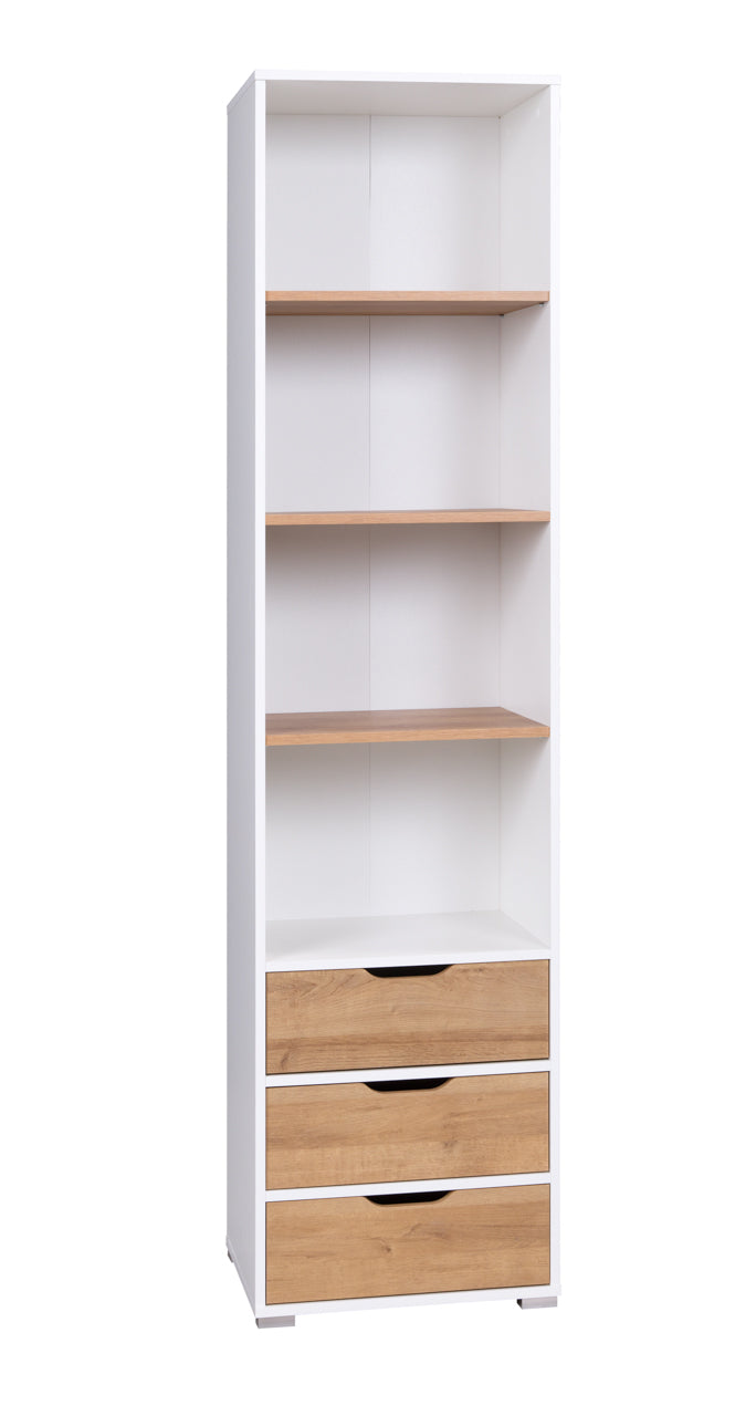 Bookstand 3SZ IW8 IWA White / Golden Oak