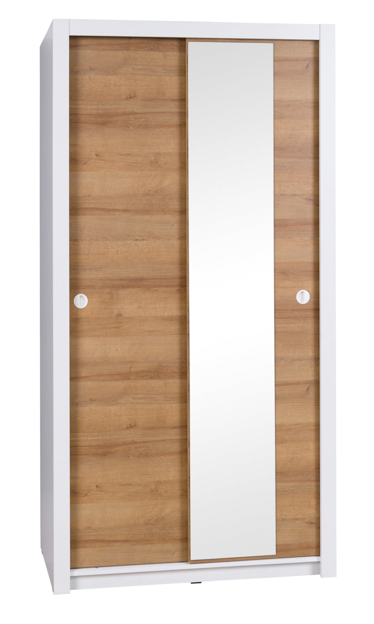 Wardrobe 110 IW13 IWA White / Golden Oak