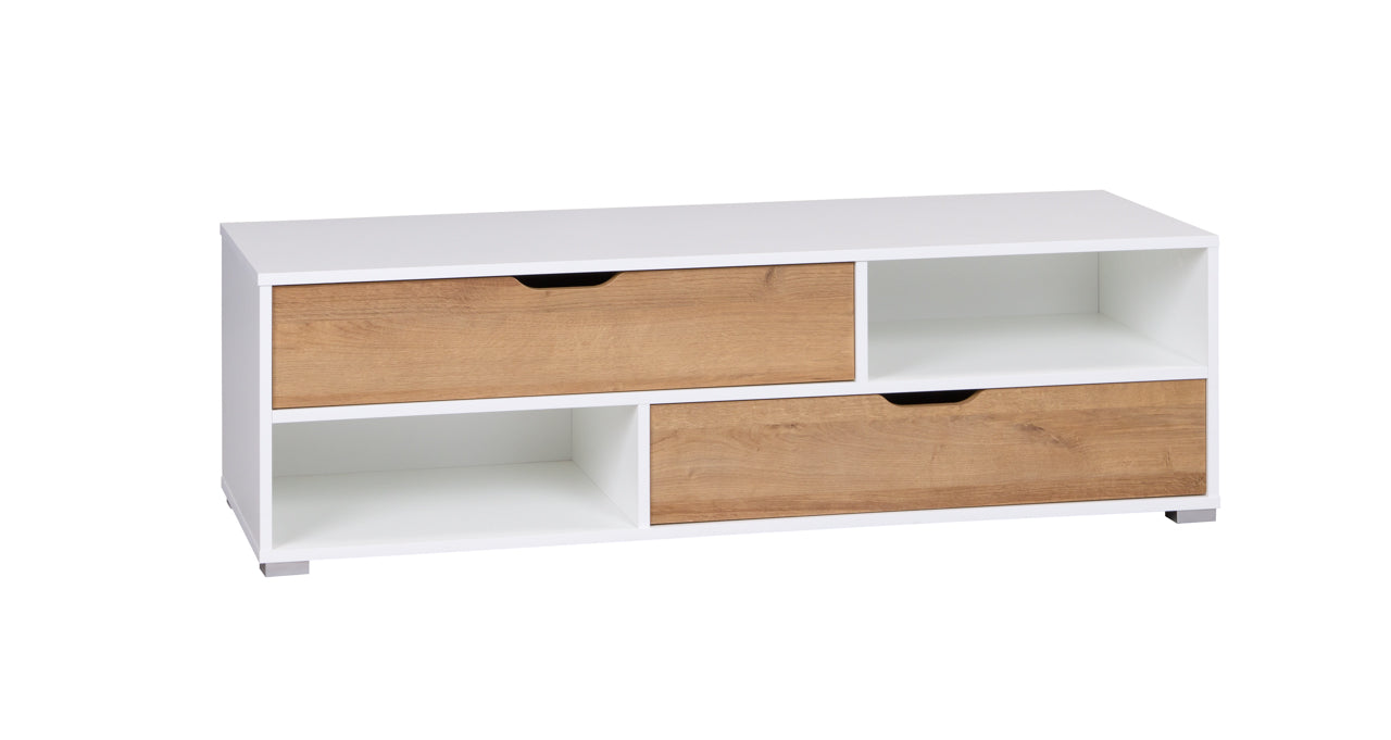 TV Cabinet IW10 IWA White / Golden Oak