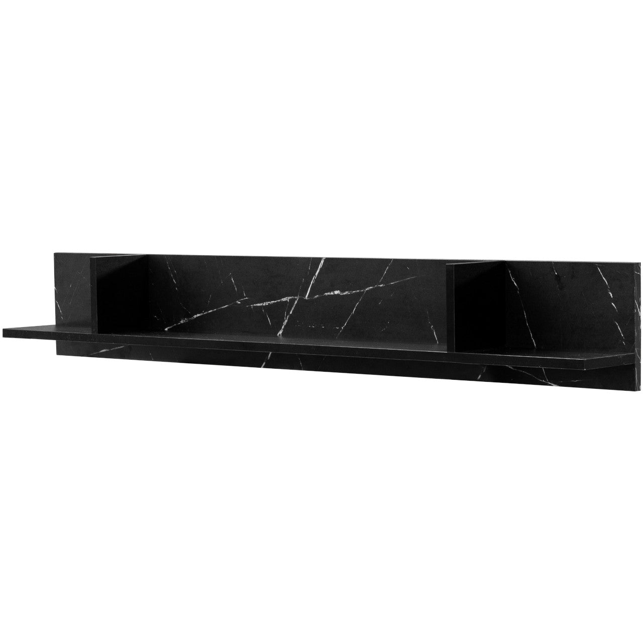 Wall Shelf VEROLI VR02 black / black marble