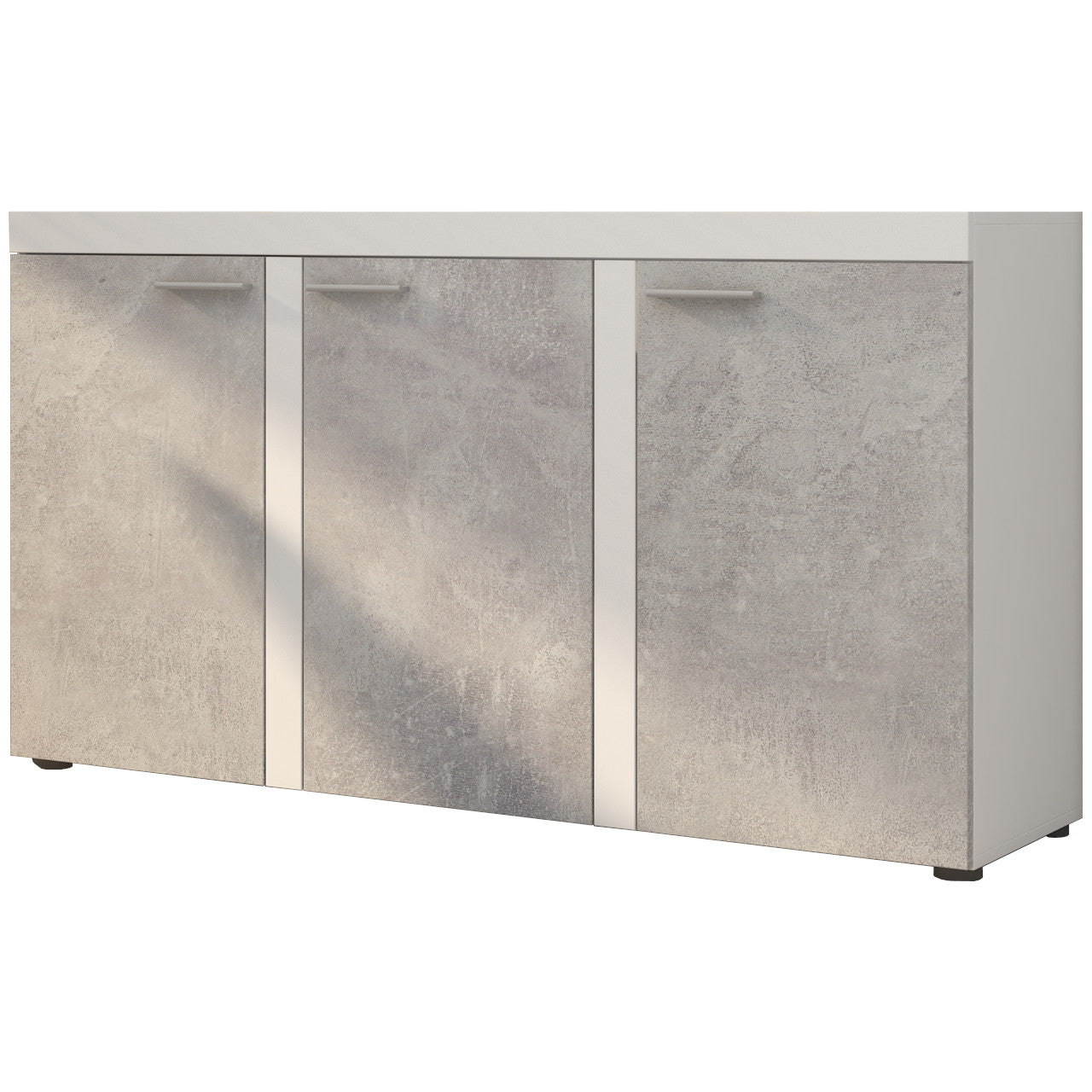 Chest of Drawers RUMBA / RODOS 3D light concreto / white