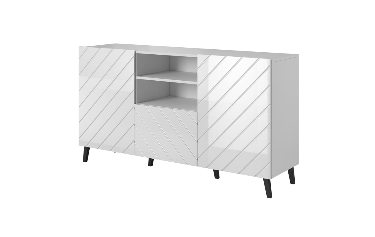 2 Door 1 Drawer Combi Chest ABETO white