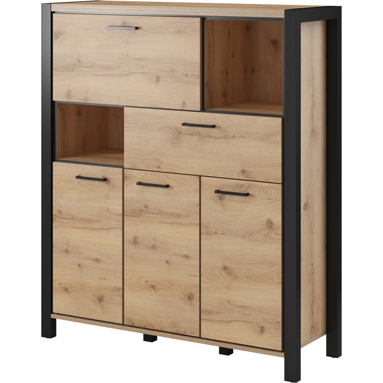 Chest of drawers AKTIV AK46 taurus oak / black