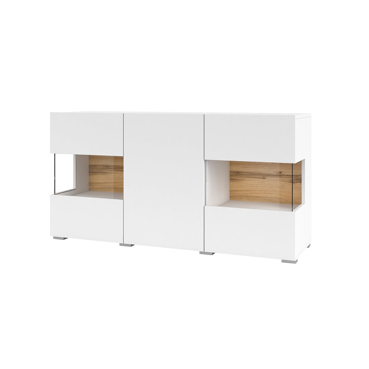 Chest of drawers AVA 25 wotan oak / white