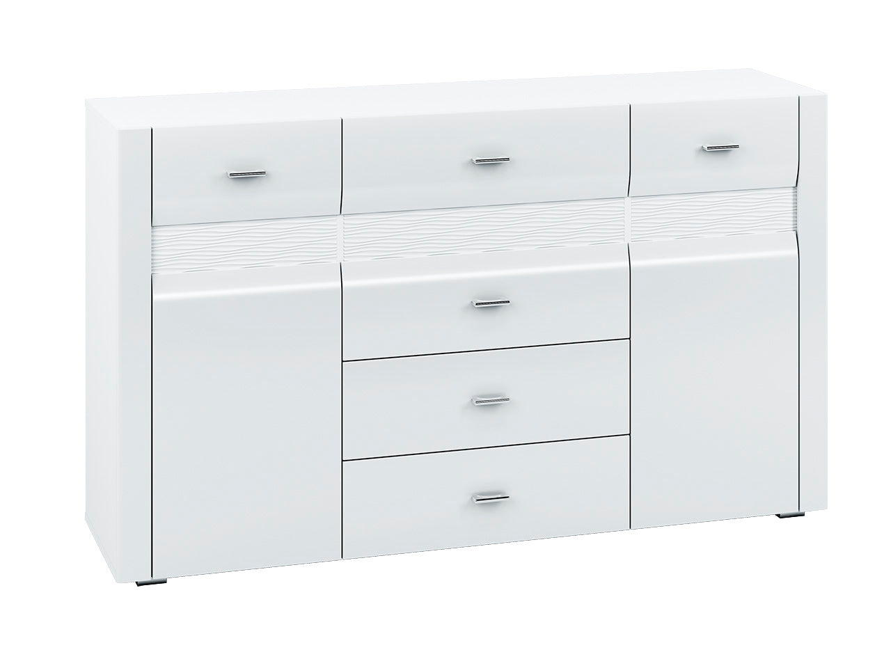 Chest of Drawers ERKO ER06 white gloss