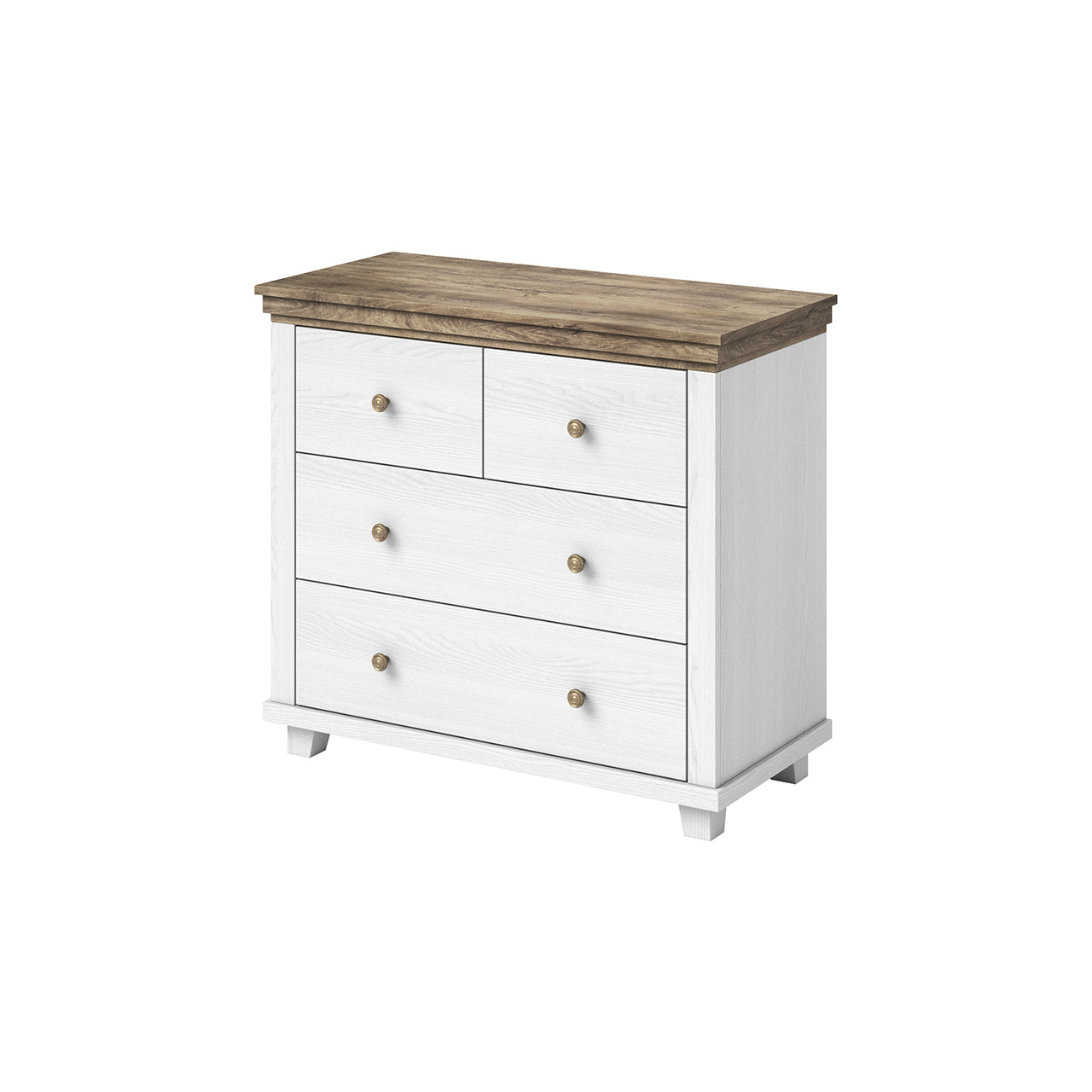 Chest of drawers EVORA EV27 abisko ash / oak lefkas