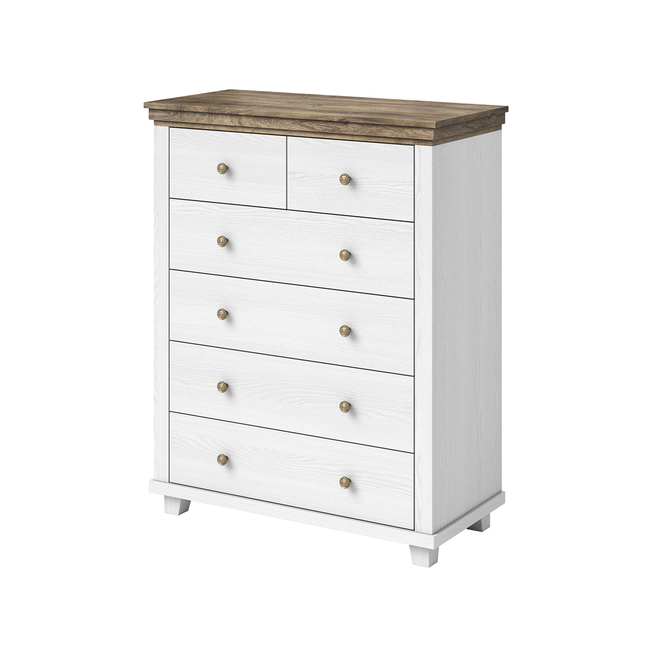 Chest of drawers EVORA EV45 abisko ash / oak lefkas