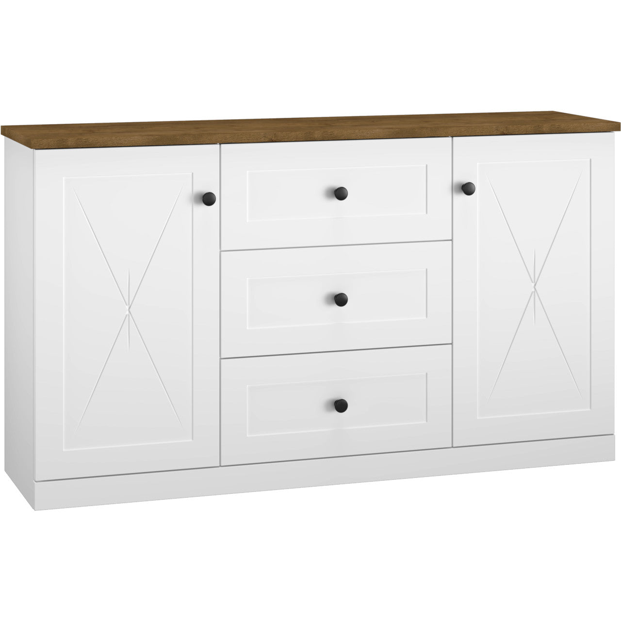 Chest od Drawers HANNAH HN06 150 white / lefkas oak