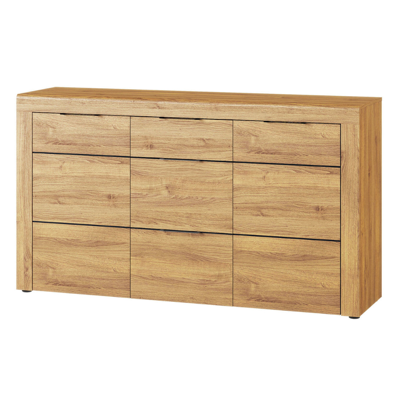 Chest of Drawers KAMA KM10 151 camargue oak / black