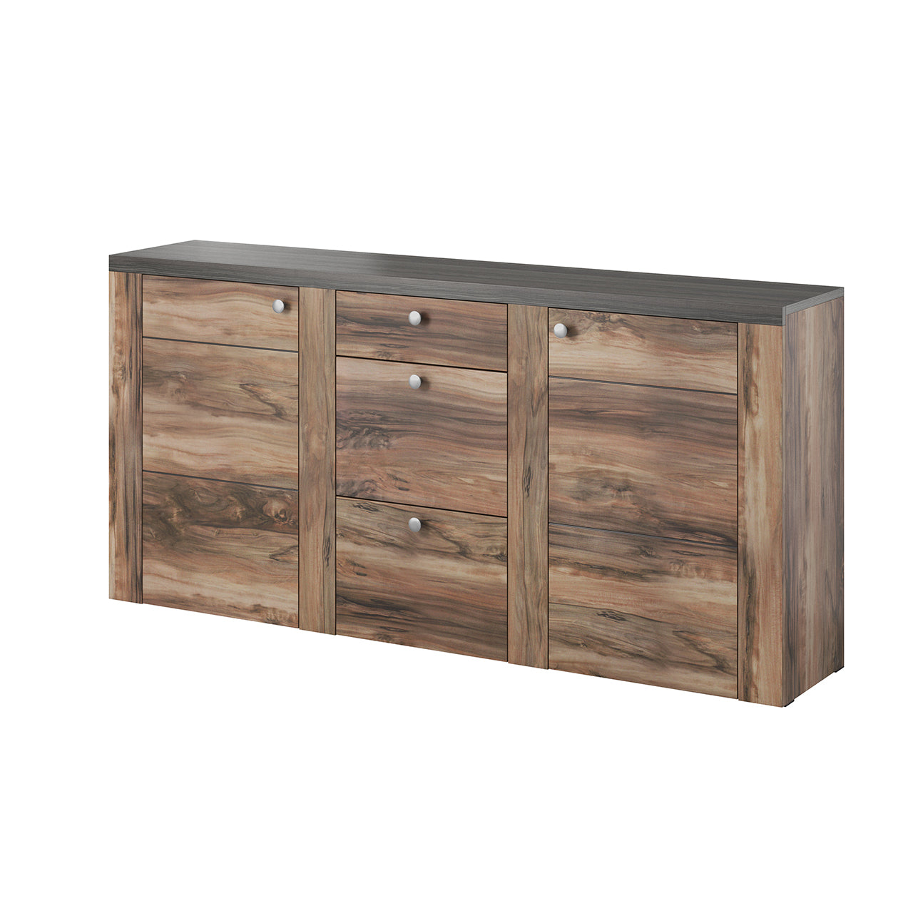 Chest of drawers LARONA LO25 satin nussbaum / touchwood