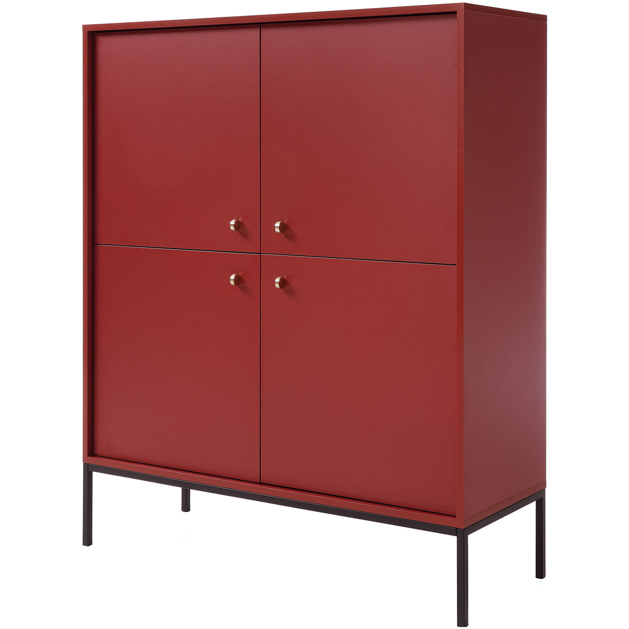 Chest of drawers MONO 03 dark red