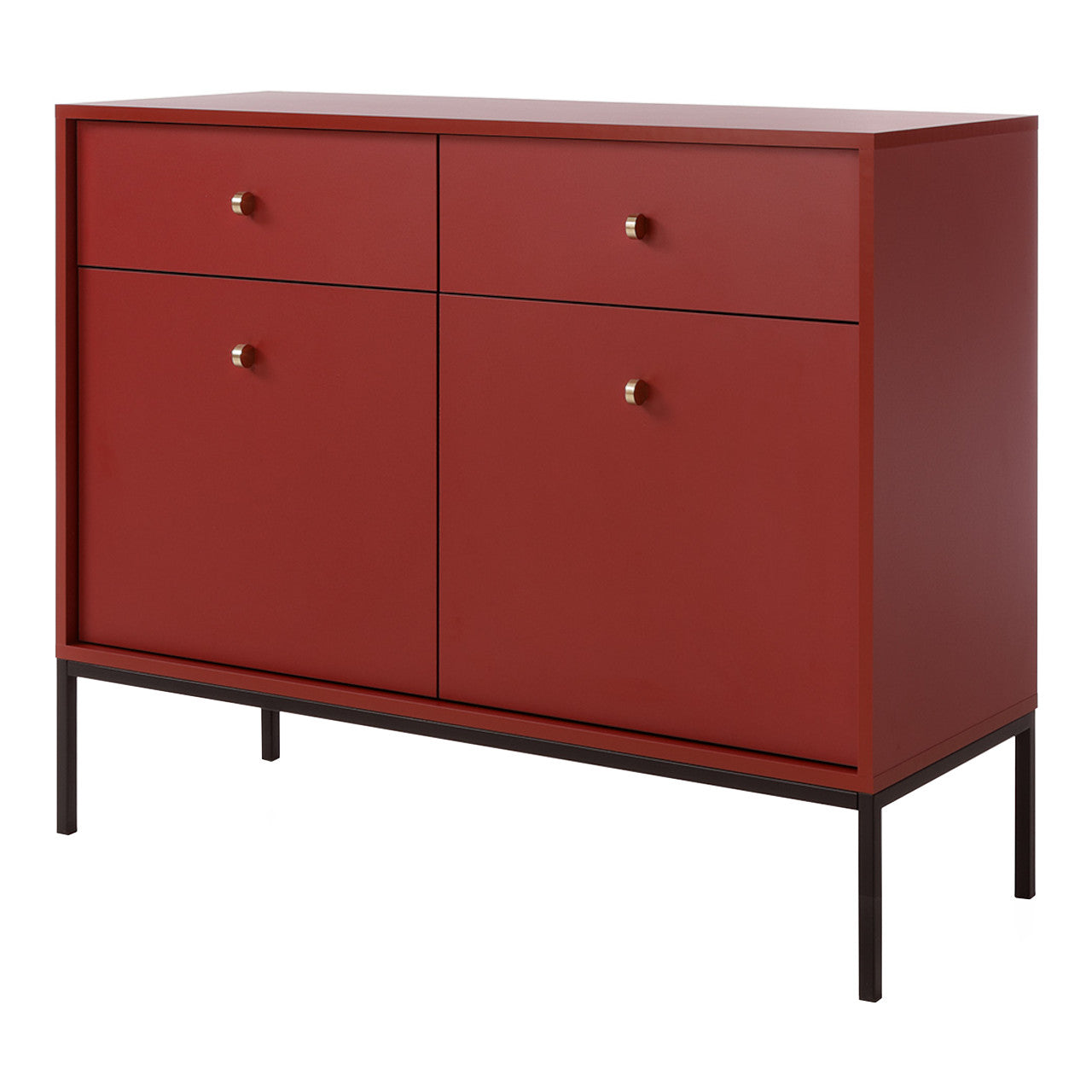 Chest of drawers MONO 04 dark red