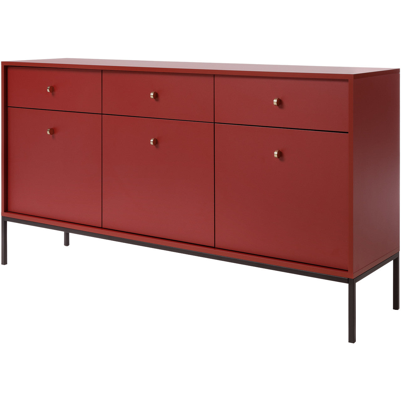 Chest of drawers MONO 05 dark red