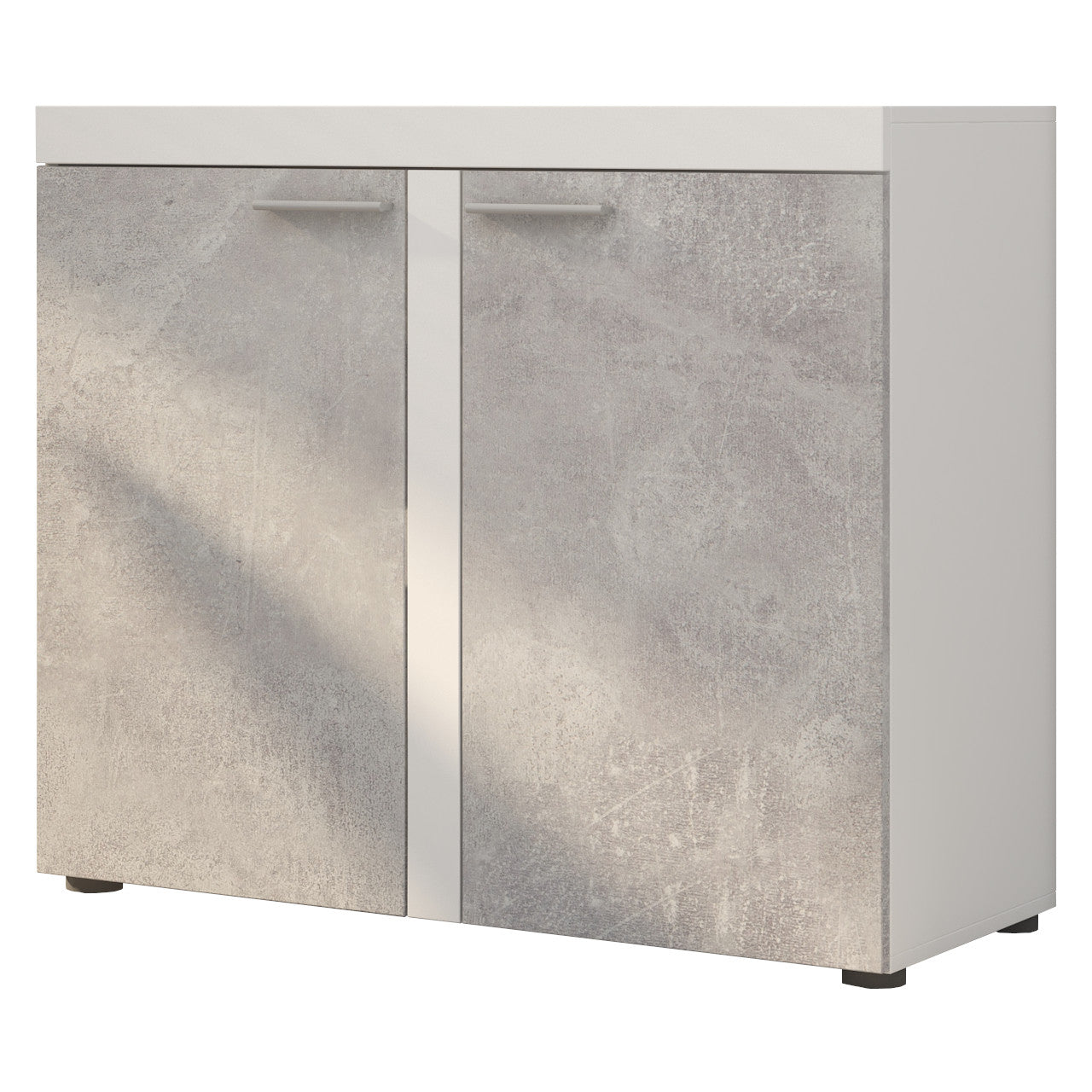 Chest of Drawers RUMBA / RODOS 2D light concreto / white