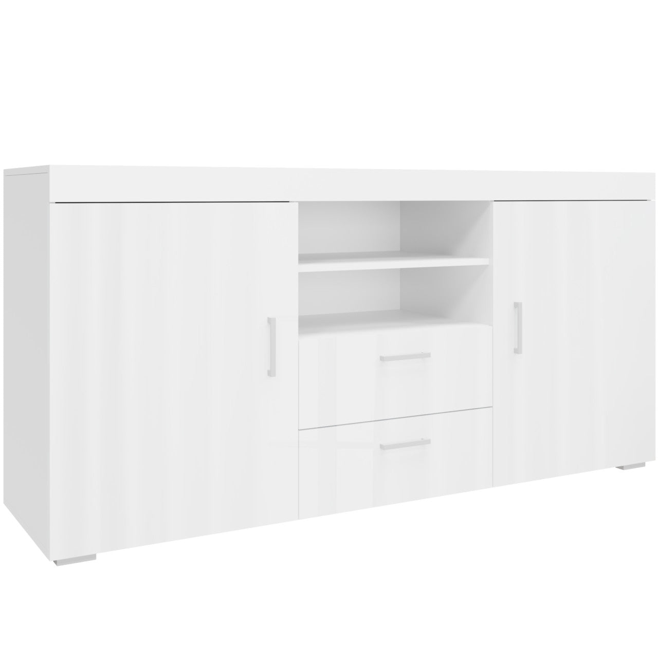 2 Drawer Combi Chest SAMBA II SM5 white gloss