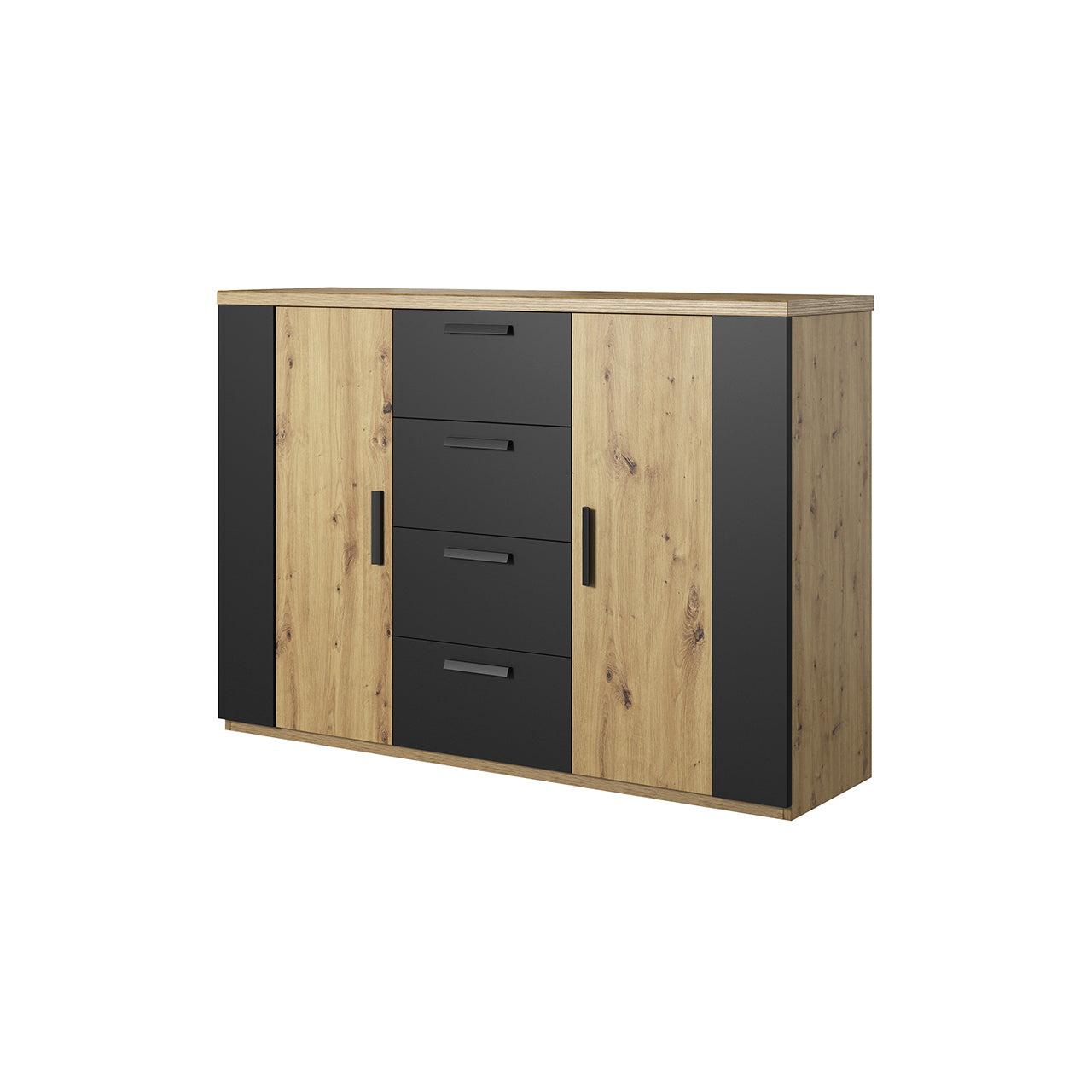 Chest of drawers SIGMA SG26 artisan oak / black