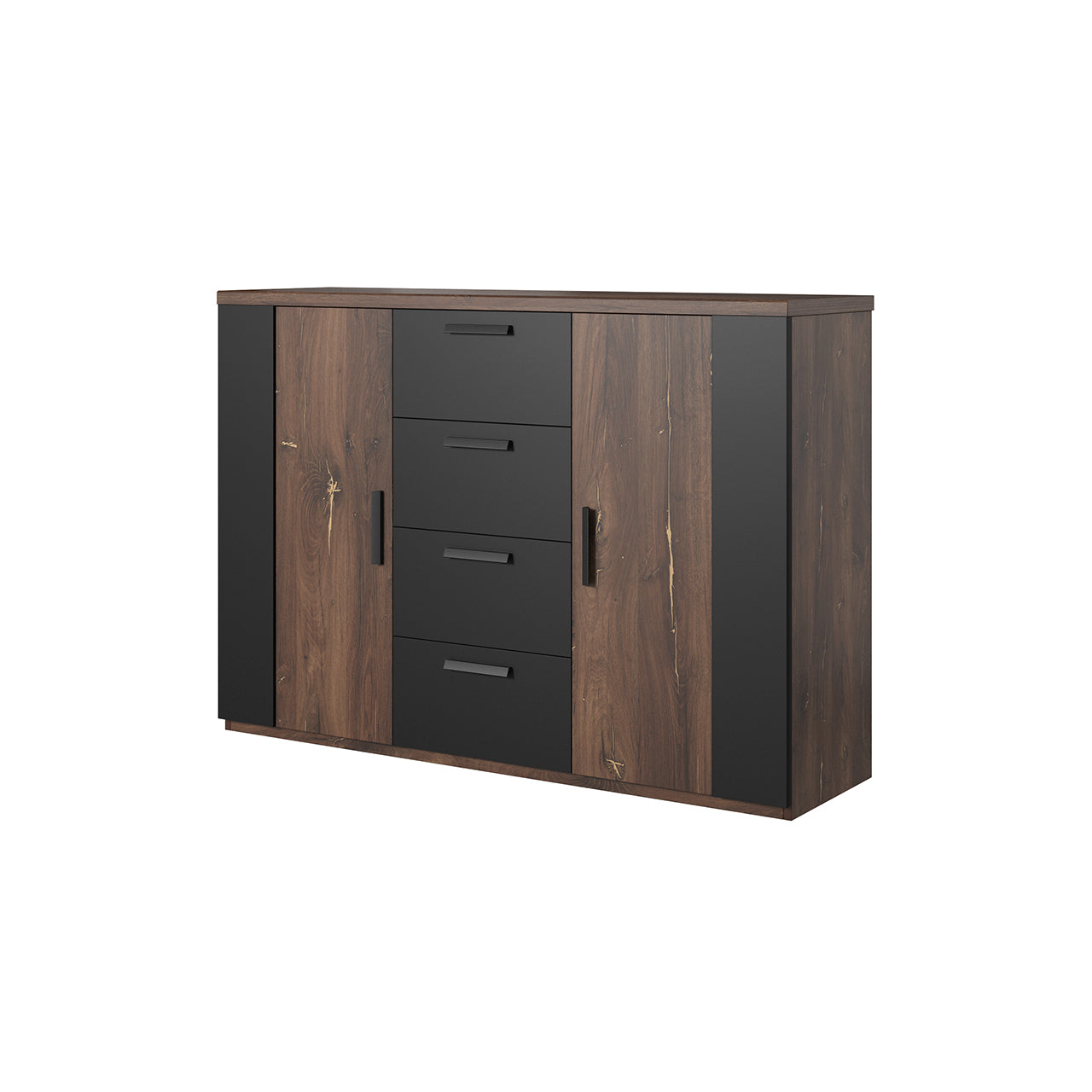 Chest of drawers SIGMA SG26 flagstaf oak copper / black