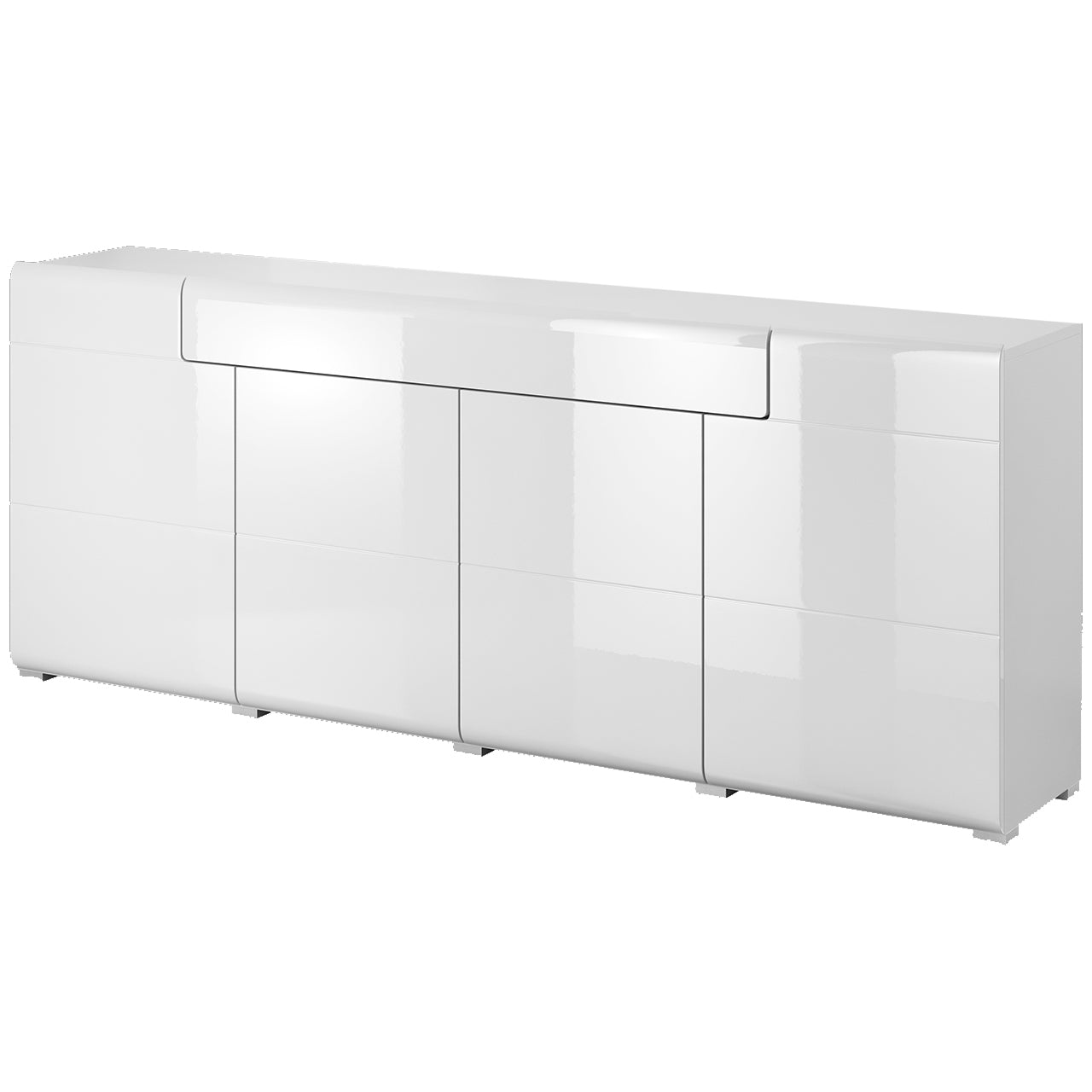 Chest of drawers TOLEDO TL25 white / white gloss