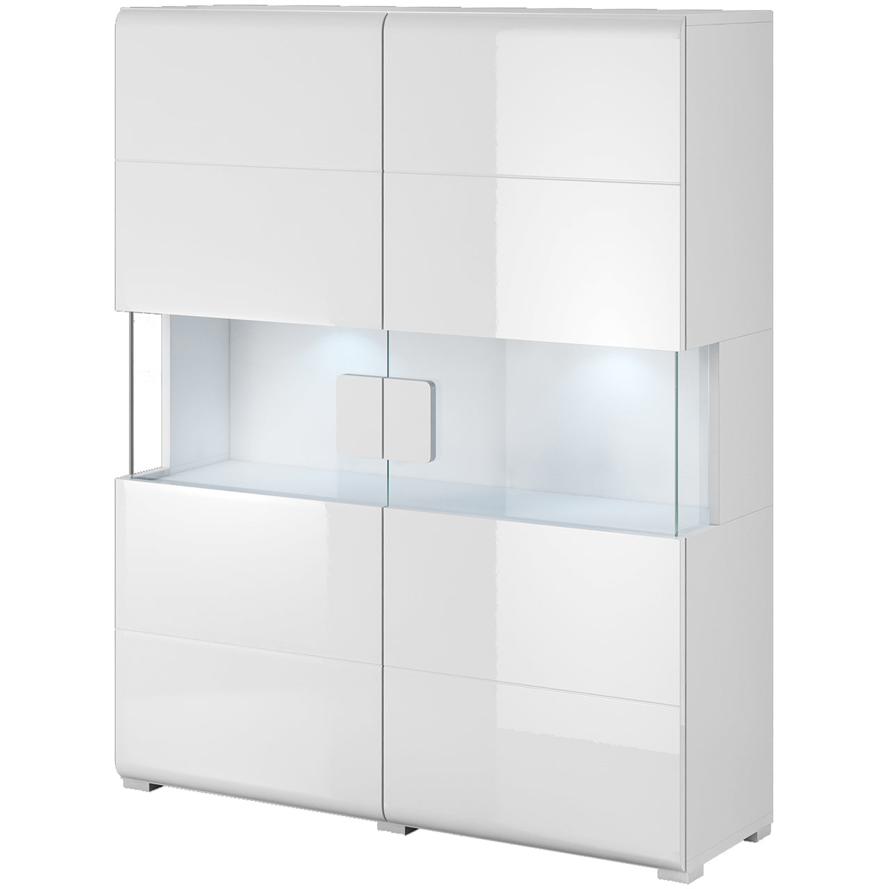 Chest of drawers TOLEDO TL42 white / white gloss