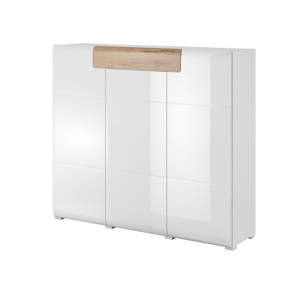 Chest of Drawers 3D1SZ TL76 TOLEDO san remo / white gloss