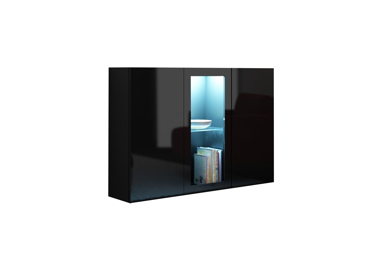 Chest of drawers VIGO VG7D black gloss