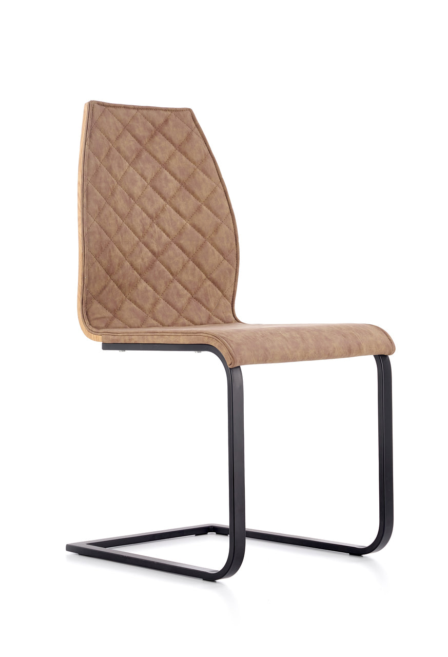 Chair K265 black / brown / honey oak