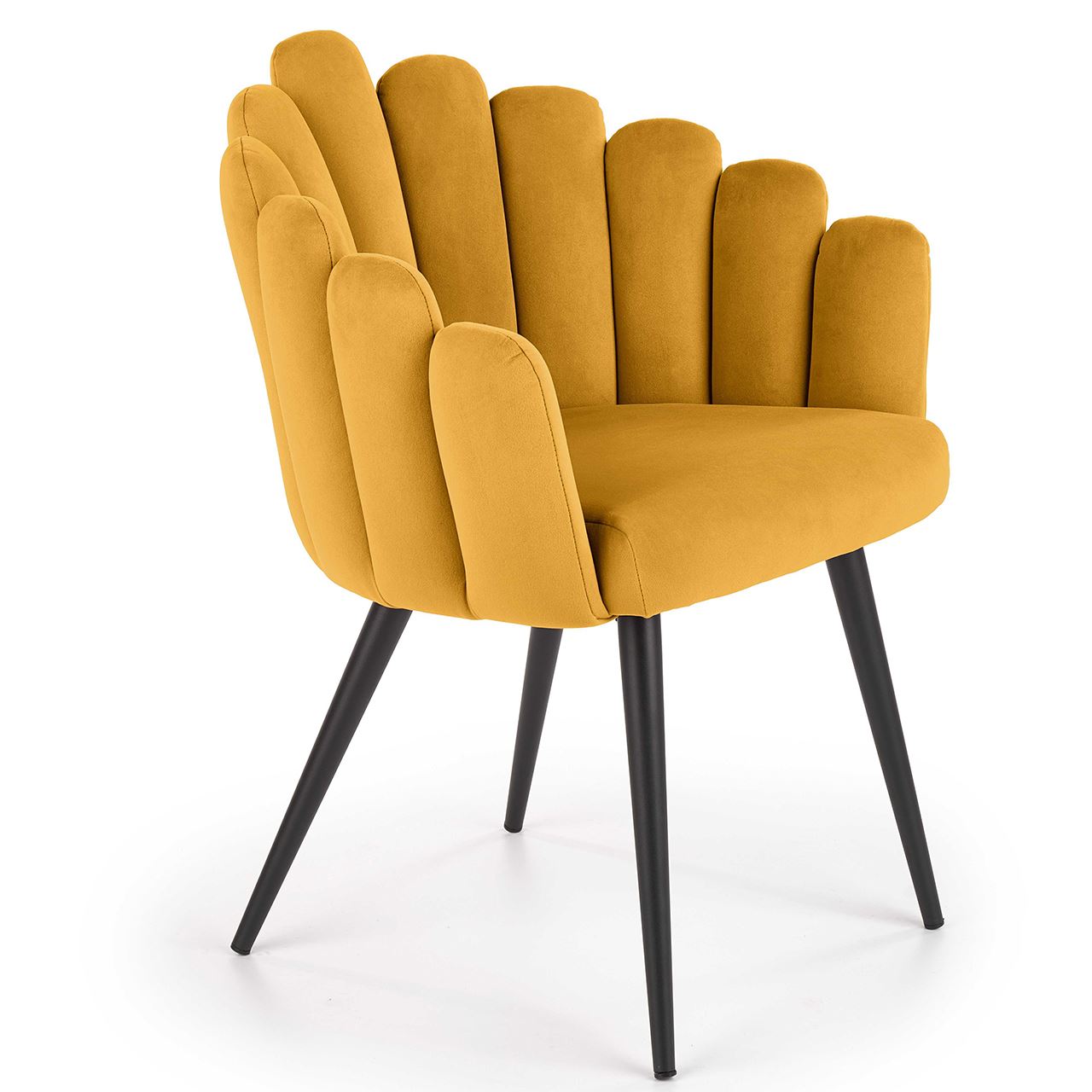 Chair K410 mustard velvet