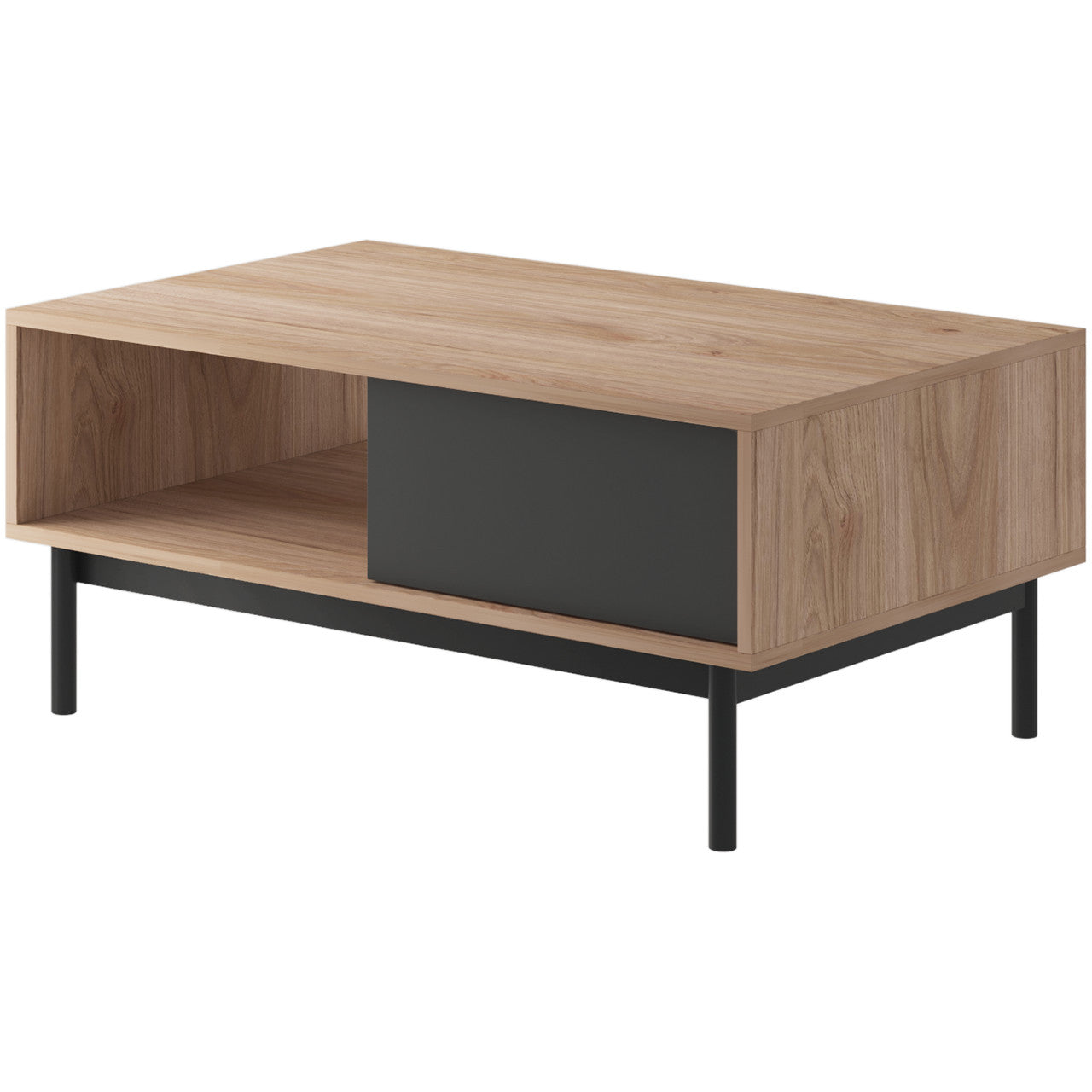 Coffee table BASIC BS11 jackson hickory / graphite