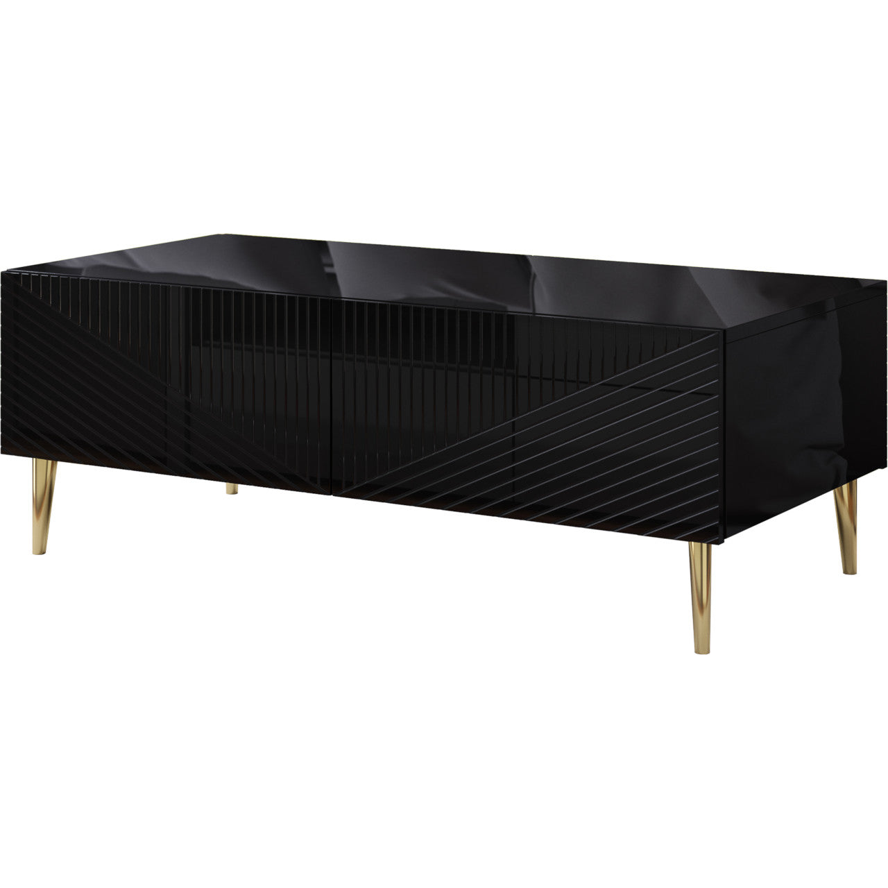 Coffe Table GLAM black / black gloss