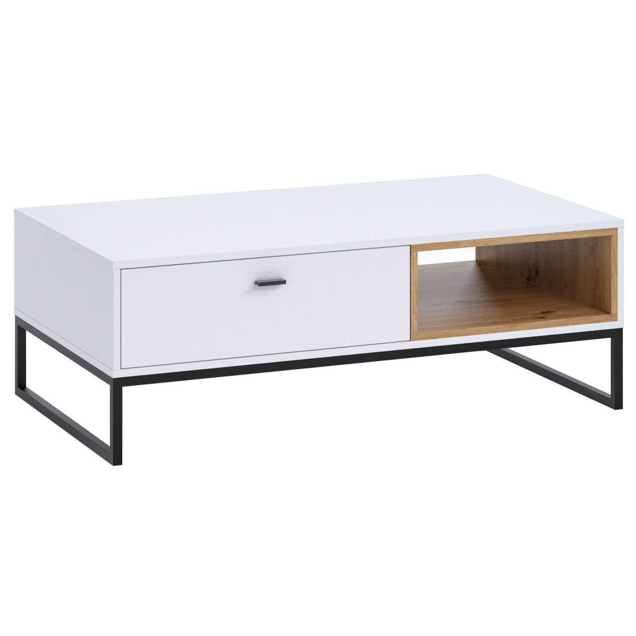 Coffee Table OLIER OE5 white / oak artisan