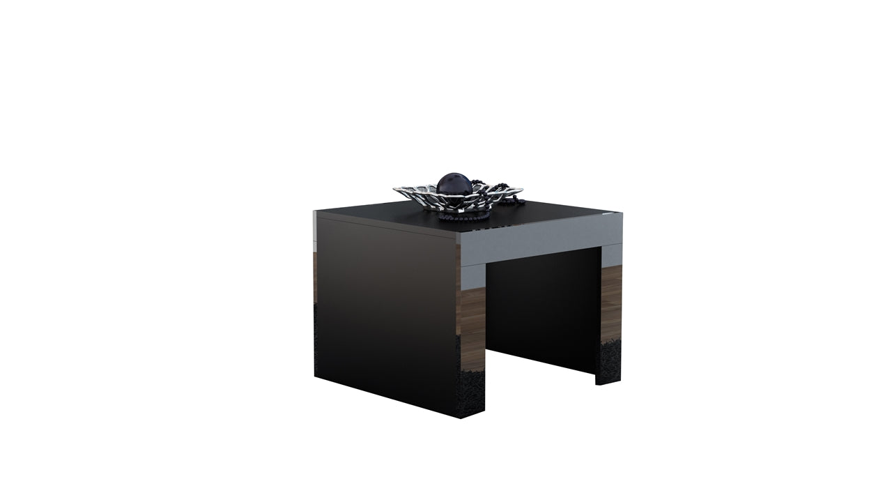 Coffee Table TESS 60 black gloss