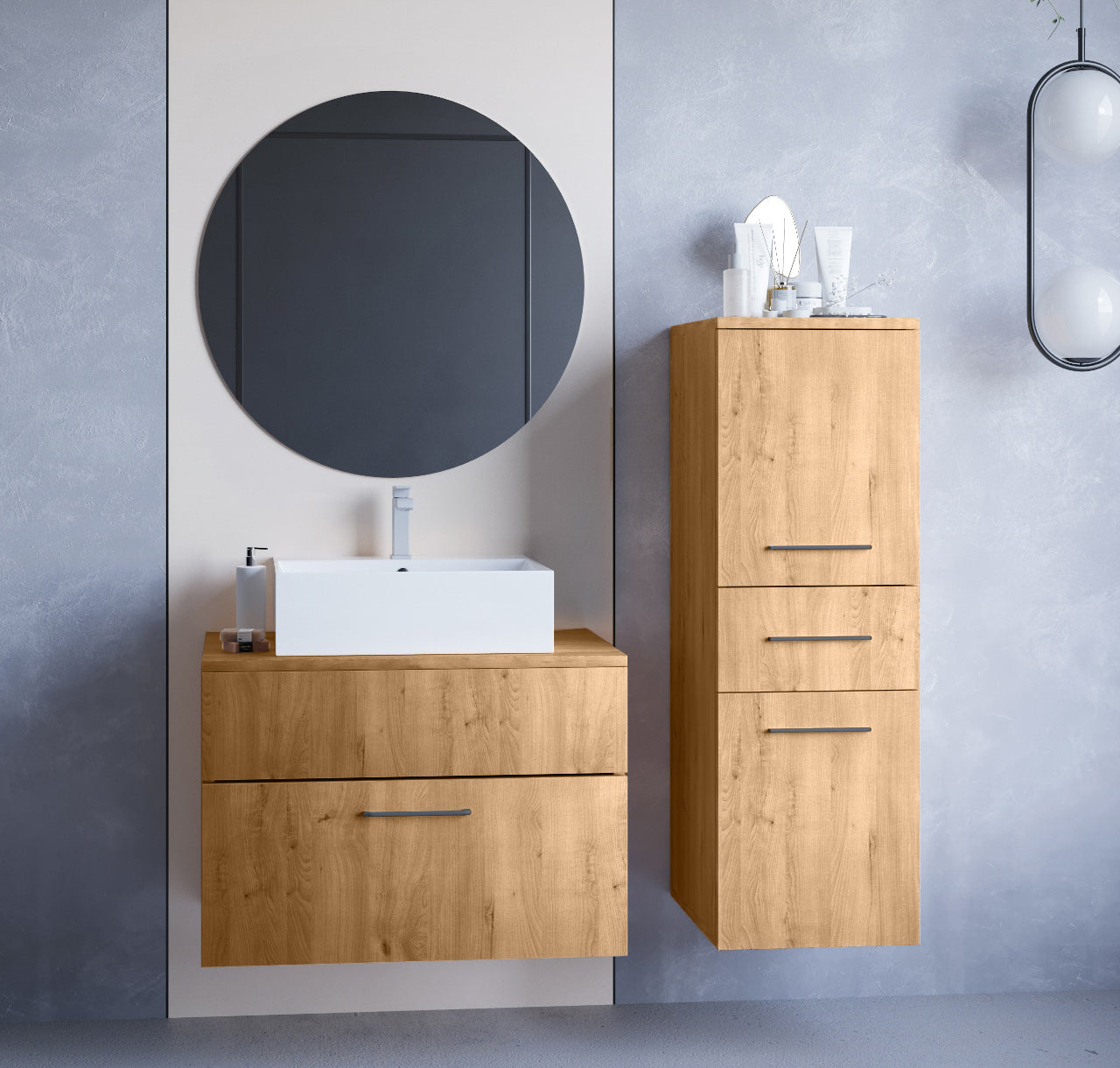 Bathroom BUSTO artisan oak